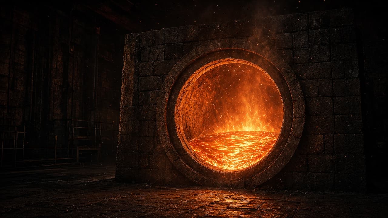 Molten kiln chamber
